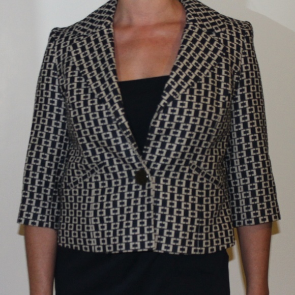 LOFT blue patterned blazer - Picture 6 of 6